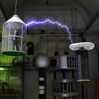 TSL高压线圈闪电防护罩法拉第笼