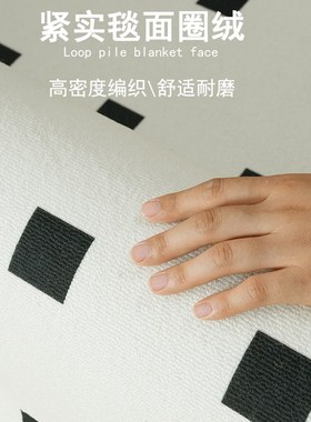 优选RUG设计 多巴胺地毯客w厅轻奢高级感沙发奶油免洗可擦地垫ins