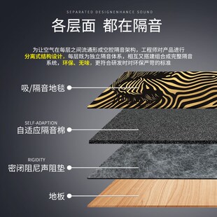 优选吸音地毯家庭KnTV影音室专业隔音地毯家用加厚满铺别墅减震地