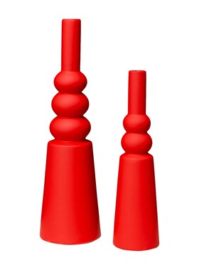 优选逅里Hollihom 新中式红色婚房布置J乔迁入伙礼物 陶瓷花瓶摆