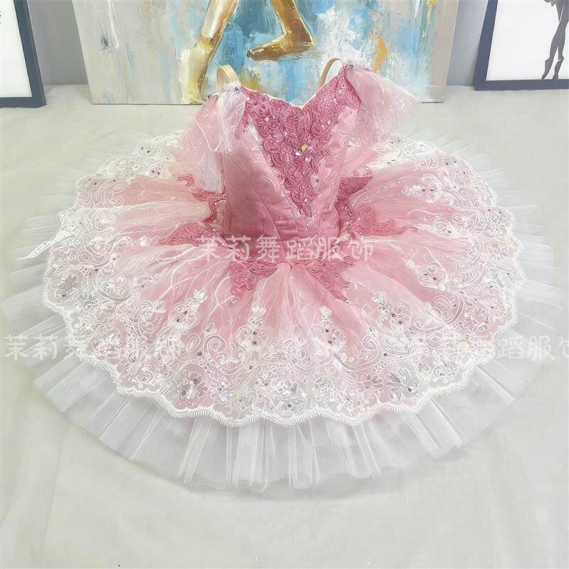 新品儿童芭蕾舞TUTU裙小天鹅蓬蓬裙舞台演出服装女W童帕基塔变奏