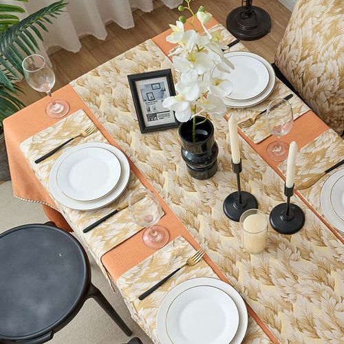 优选桌旗法式复古轻奢高端中式茶几台布定制N美式高级感长条桌布