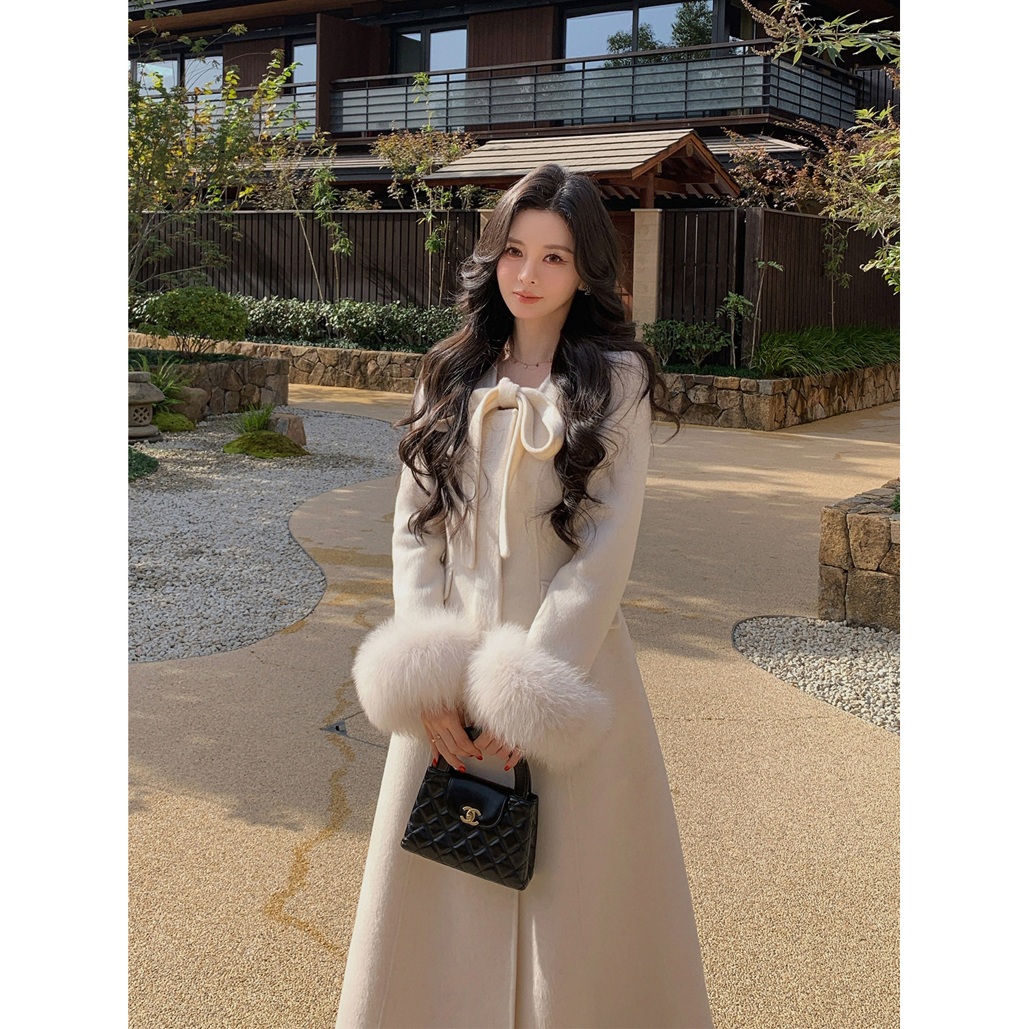 12/2  10AM  徐琳「昭和千金」狐狸毛领羊毛中长款收腰双面呢大衣,女装/女士精品,毛呢外套,淘宝优惠券,粉丝福利购,淘宝优惠卷