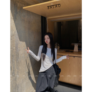 旋涡印花微透莫代尔上衣 休闲」凉感薄款 MINI STUDIO徐琳「香式