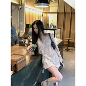 MINI 「沙丘褶皱」设计师系肌理感系带高弹针织上衣 STUDIO徐琳