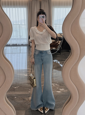 3/13 10AM MINI STUDIO徐琳「春夏主角」莱赛尔棉牛仔微喇阔腿裤