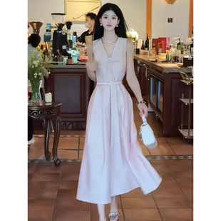 轻奢温柔风气质蝴蝶结连衣裙女装 名媛收腰礼服长裙子 2025夏季 新款