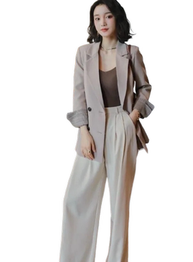 2024秋季Chic小西装外套女韩版宽松英伦风网红名媛西服气质上衣