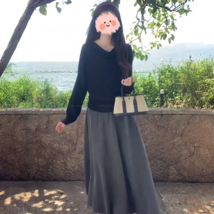 松弛感韩系女装 早秋穿搭时尚 新款 小个子高级感两件套2025秋季 套装