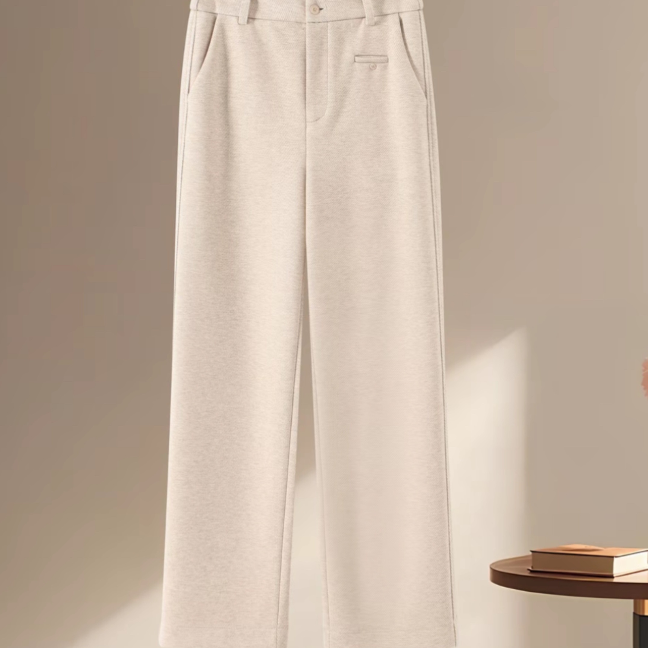 时尚直筒裤垂感高级感女2025新款秋冬小个子裤子垂大码阔腿裤女裤