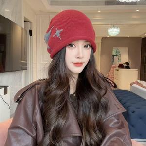 冬季新款后抽绳子多种戴法