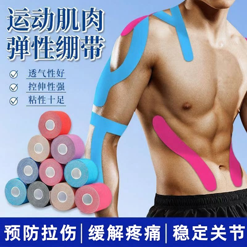 运动员自粘肌内效跟腱专用肌肉贴
