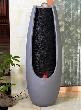 欧式流水喷泉生财摆件办公室客厅家居户外庭院循环水落地景观现货