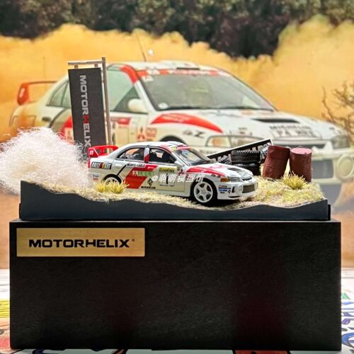 Motorhelix 1:64 三菱EVO IV GSR蒙特卡洛场景限定1997马基宁车模