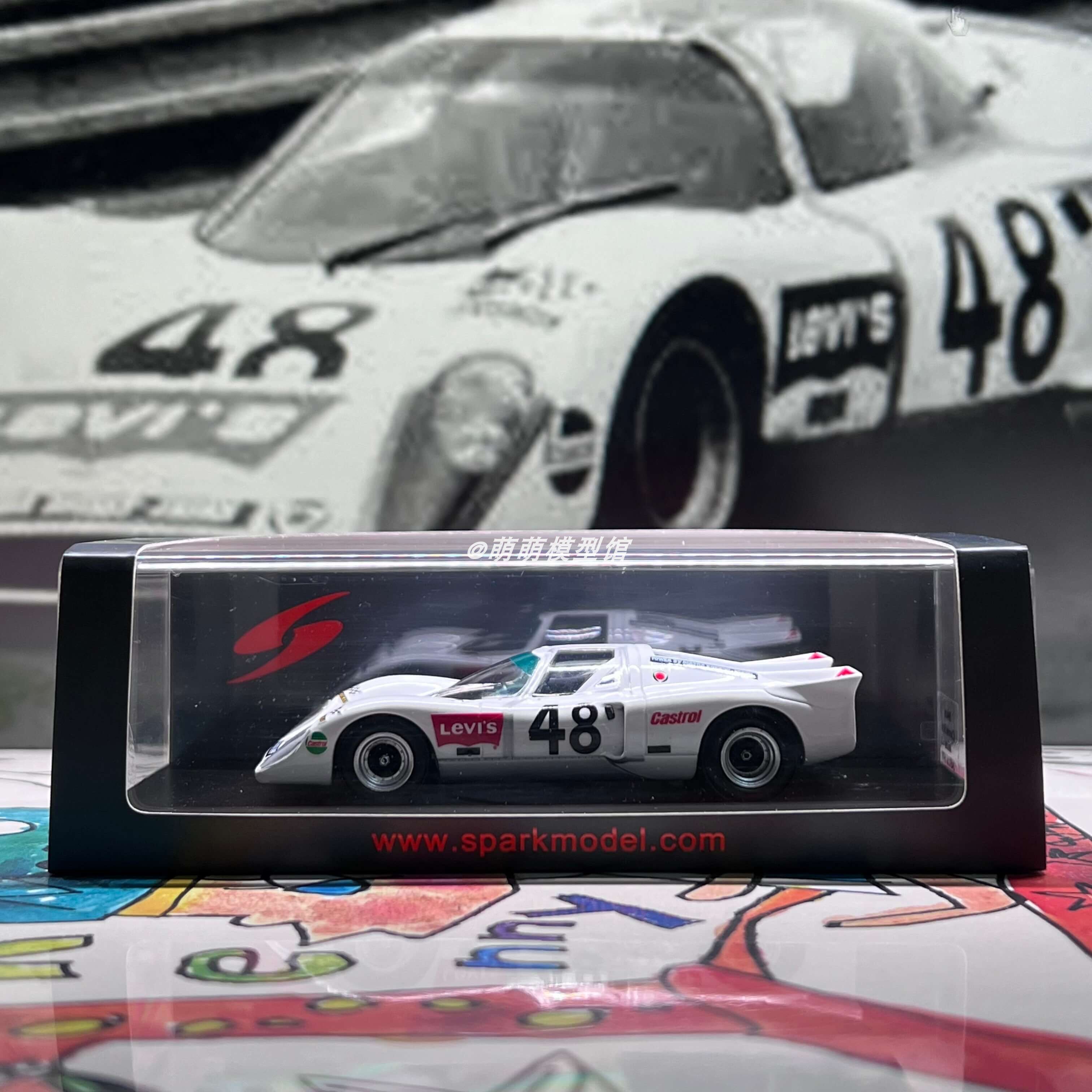 Spark 1:43 Chervon B16 Mazda Levi's 1970勒芒转子发动机车模