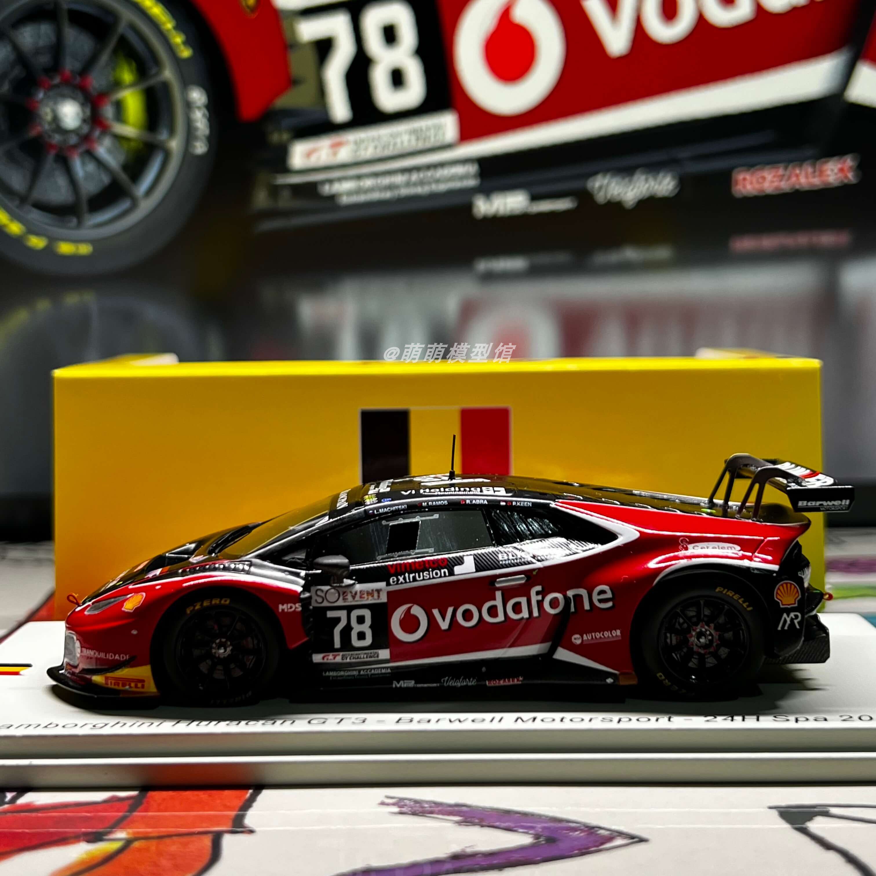 Spark 1:43 兰博基尼Huracan GT3 2017斯帕24小时赛车模型摆件
