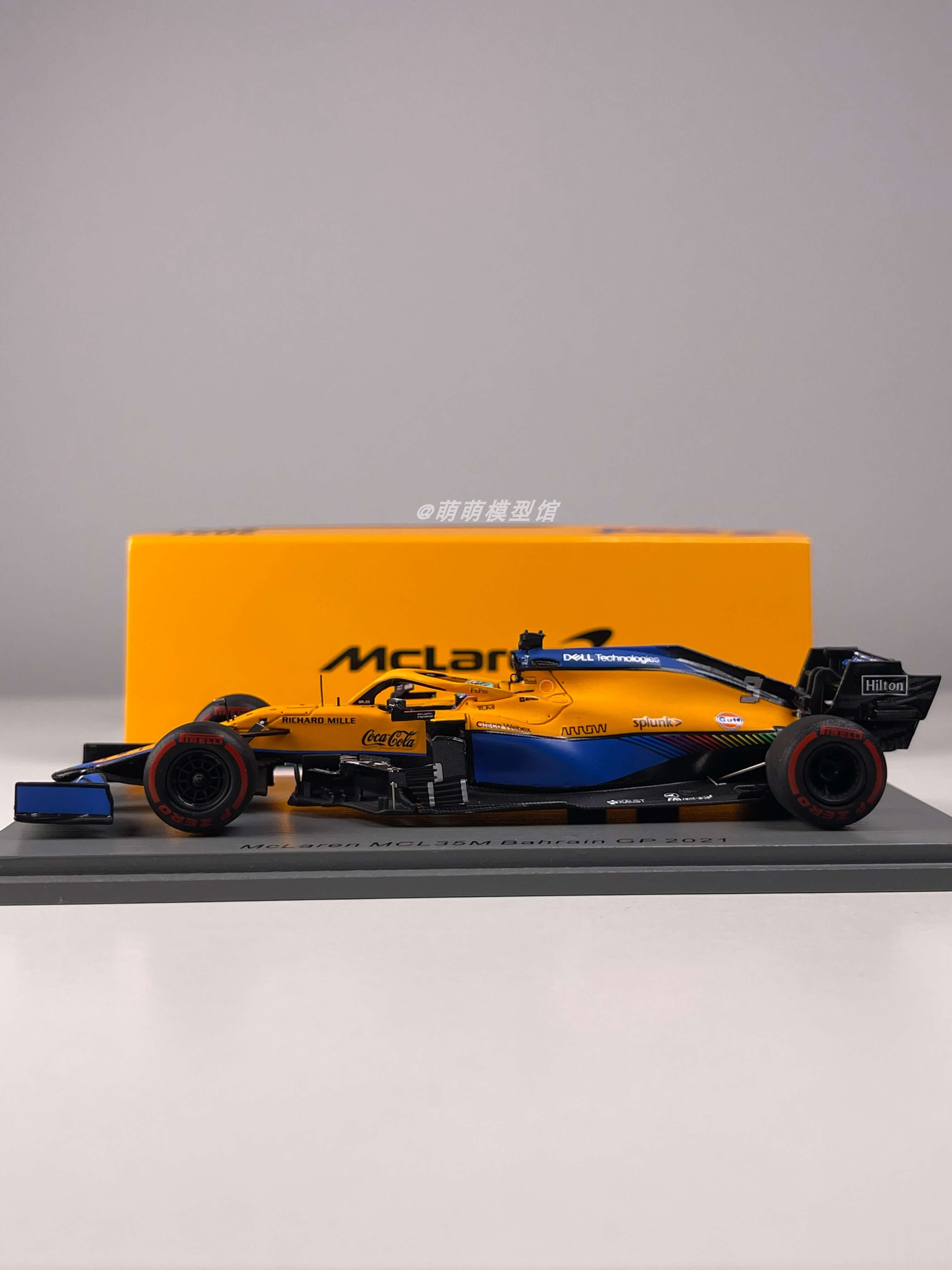 Spark 1:43 McLaren迈凯伦MCL35M 2021 F1车模树脂收藏摆件礼物