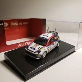 Autoart/奥拓 1:43 福特 福克斯RS WRC 马天尼拉力赛车模摆件礼物