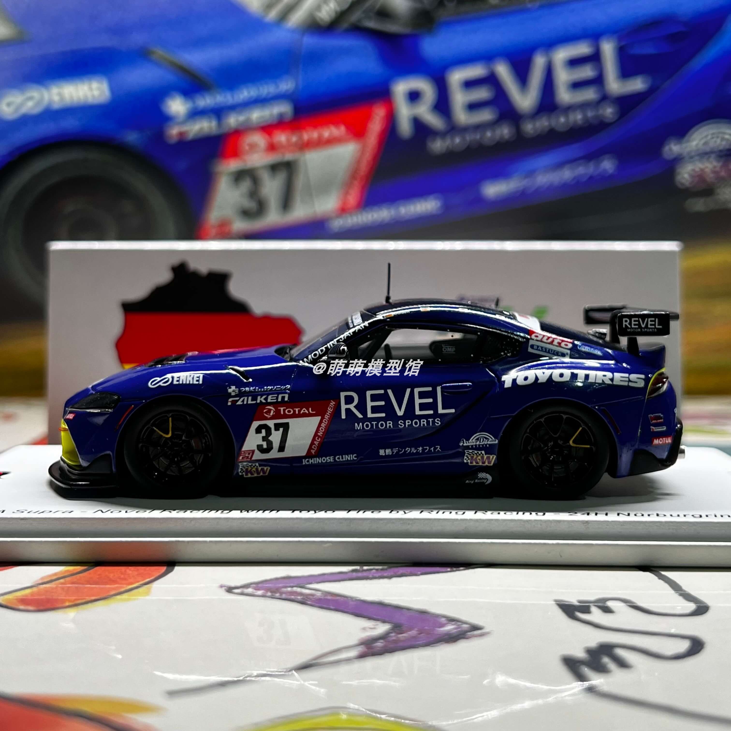 spark 1:43 丰田 Toyota GR Supra GT4 纽伯格林24小时2022车模