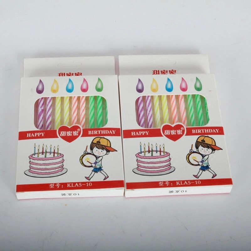 蛋糕螺纹生日蜡烛