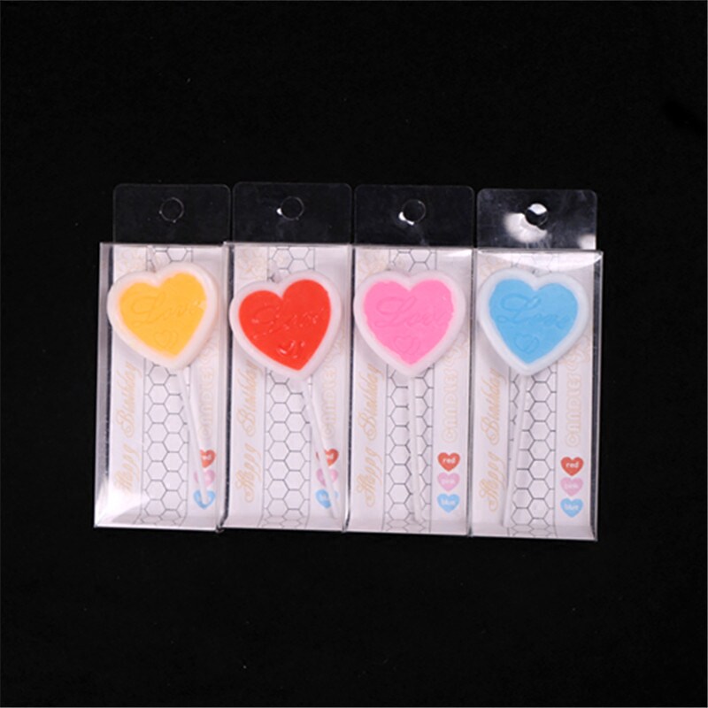 生日蜡烛蛋糕用网红创意浪漫爱心蜡烛