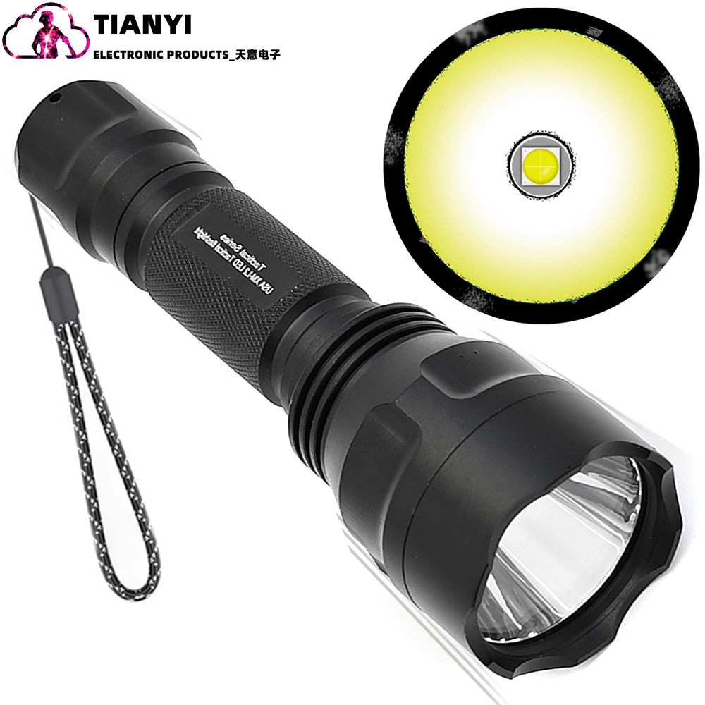 C8 L2超亮聚光手电铝合金户外照明电筒T6LED强光手电筒便携多功能