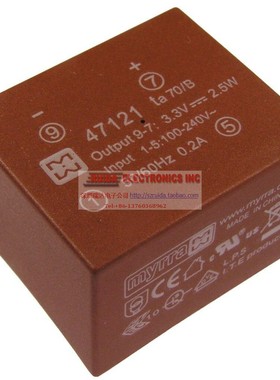 MYRRA 47121 2.5W 3.3V 0.75A 原装进口稳压电源整流  隔离变压器