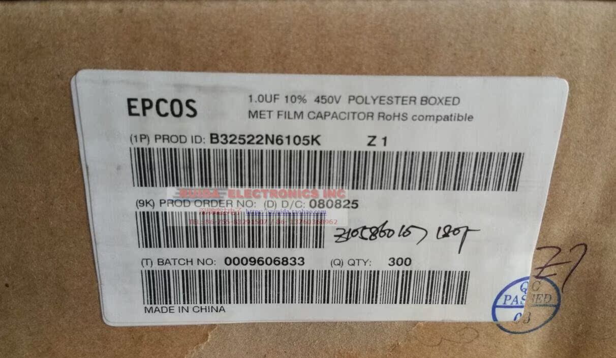 B32522N6105K EPCOS全新原装薄膜电容