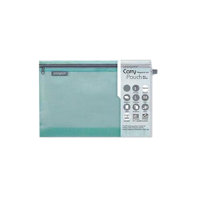 富美高防水拉链收纳袋可立式网格