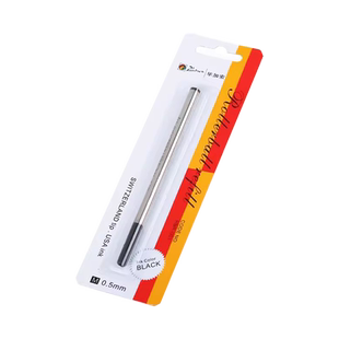 毕加索笔芯5支包邮正品0.5mm纯黑色水笔中性笔宝珠笔螺纹旋转签字笔宝珠笔笔芯