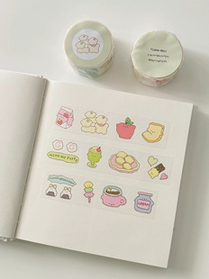【至橘小铺】spring forth 可爱面包甜点胶带分装手帐盐系福袋