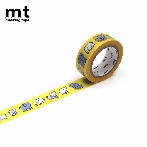 【至橘小铺】日本mt黄色小象基础百搭和纸胶带分装手帐素材福袋