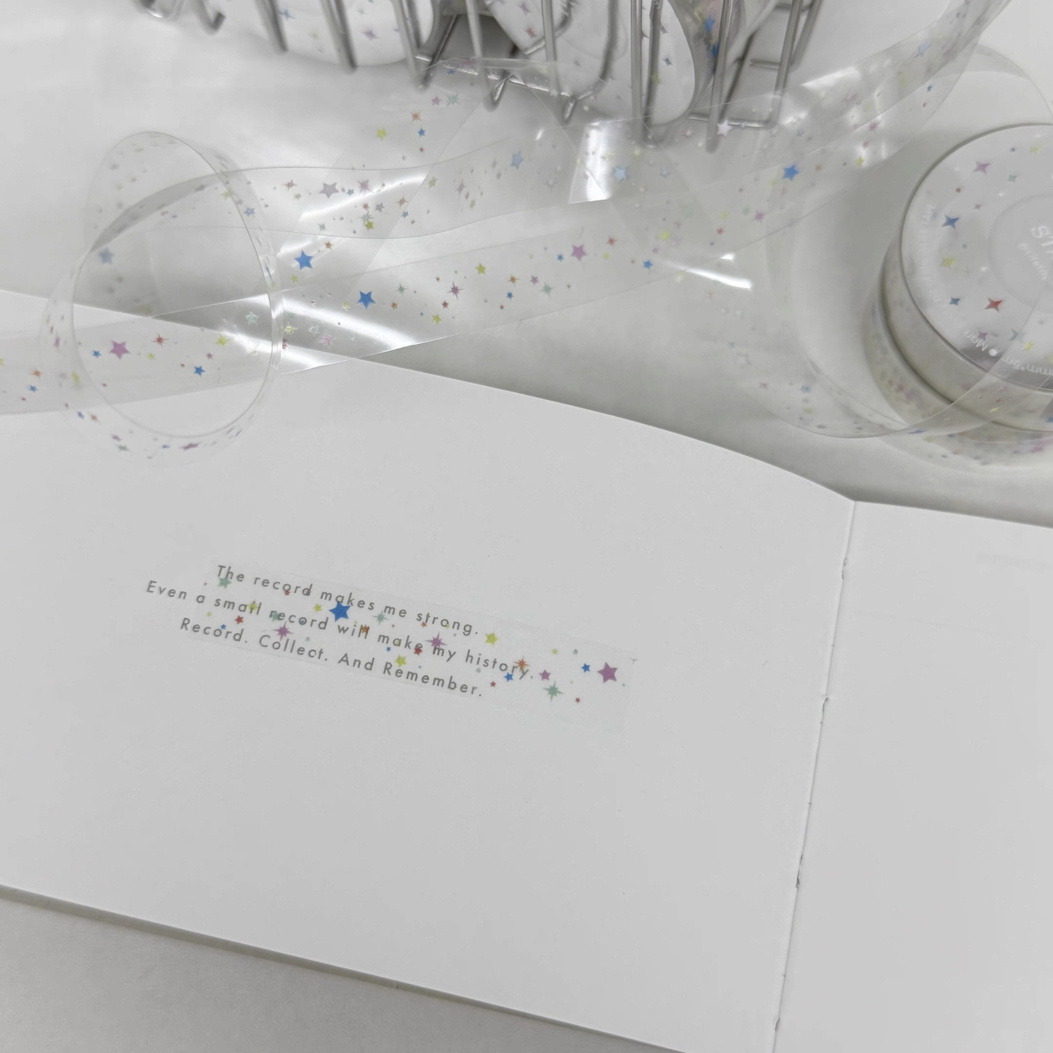 【至橘小铺】Lifetape人生磁带彩色星星PET拉条装饰手帐胶带分装