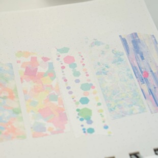 【至橘小铺】栗栗斯原创窄草地2cm和纸胶带分装盐系手帐素材ins