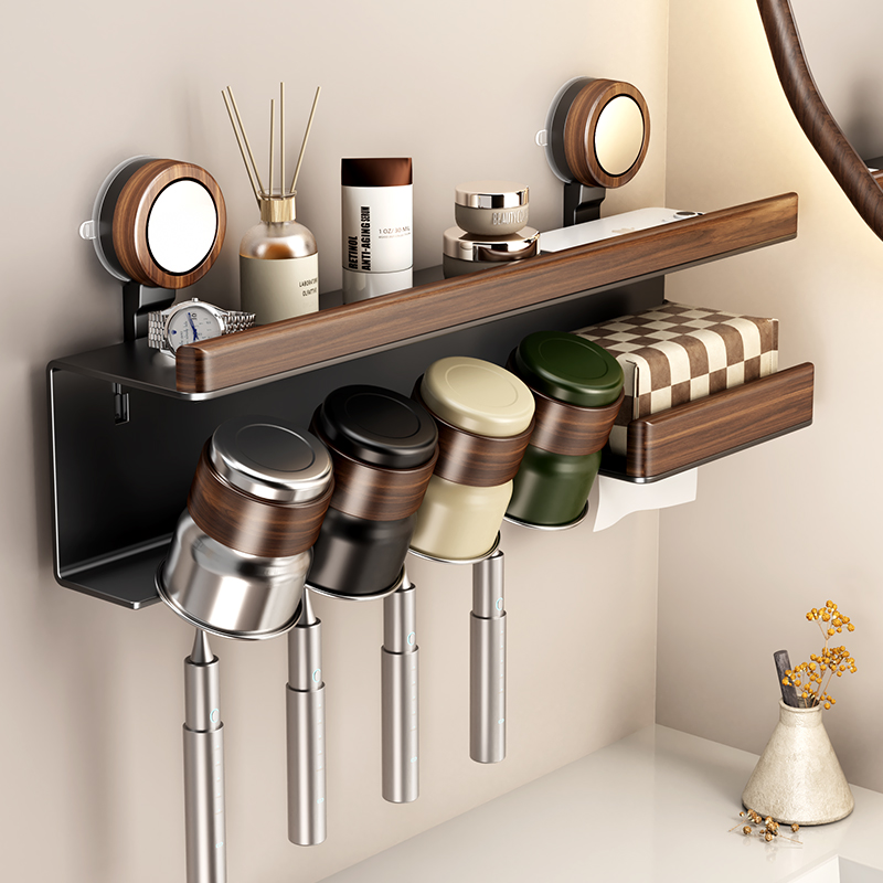 吸盘牙刷置物架壁挂式免打孔