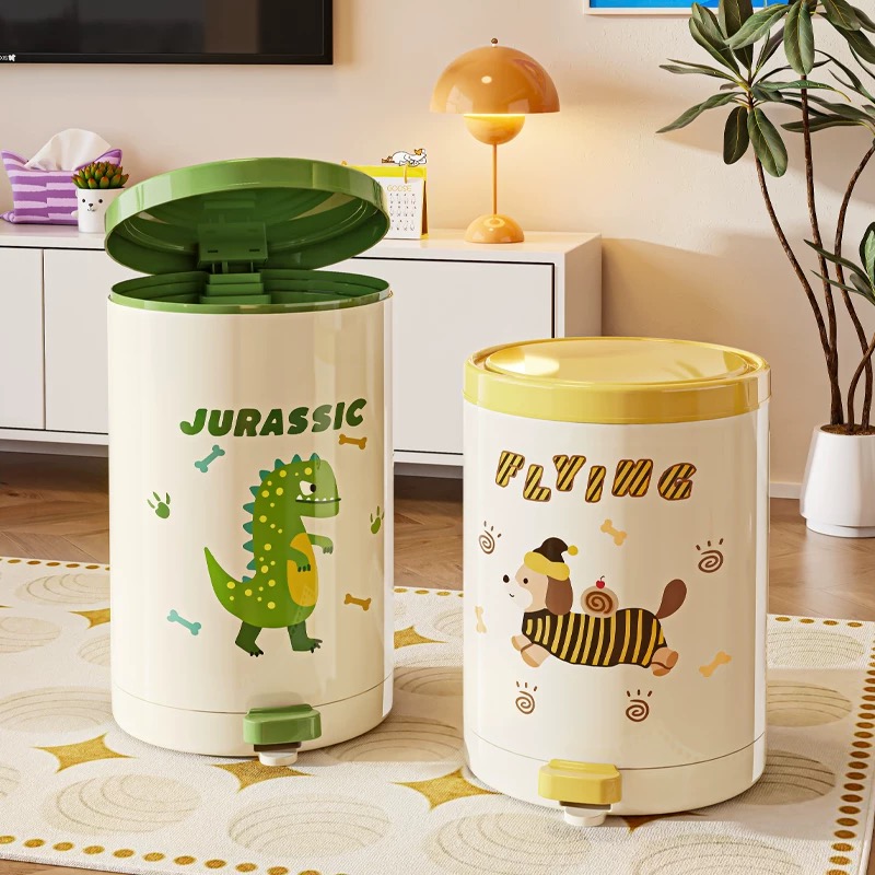 垃圾桶家用客厅轻奢高档带盖大号大容量厕所厨房免弯腰脚踏卫生桶