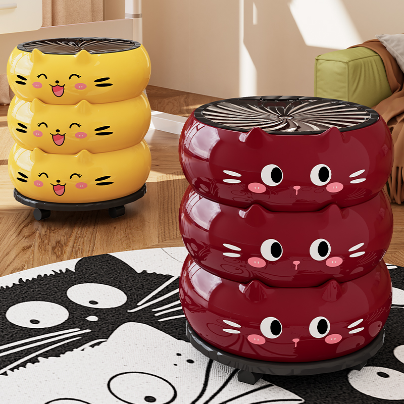 2025新款大容量带盖垃圾桶