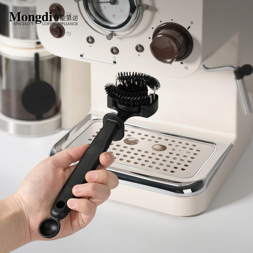 Mongdio咖啡机清洁刷冲煮头意式防烫半自动咖啡机清洗刷子工具