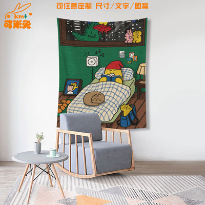 慵懒小猫艺术家matsugoda背景布