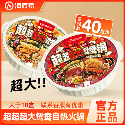 【海底捞内部购】超大大鸳鸯自热火锅免煮户外朋友聚餐4-6人份