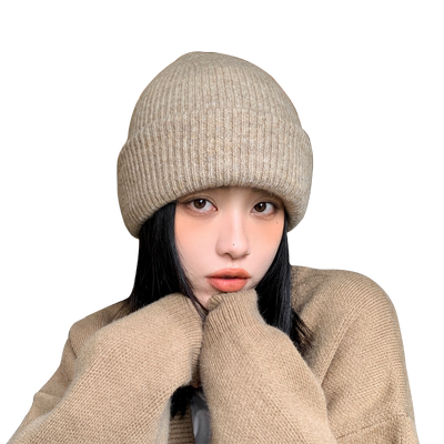 针织毛线帽心秀韩版百搭保暖护耳