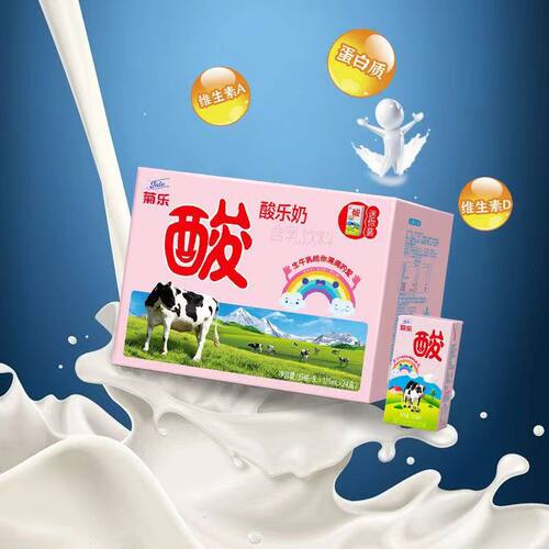 菊乐125ml含乳饮料儿童酸奶四川