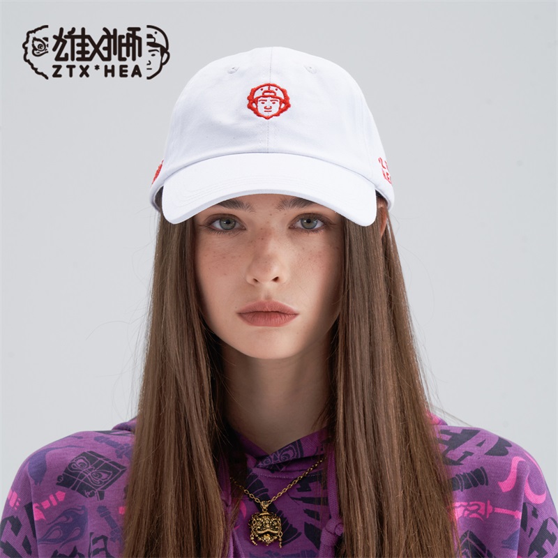 国潮醒狮经典刺绣棒球帽男女同款