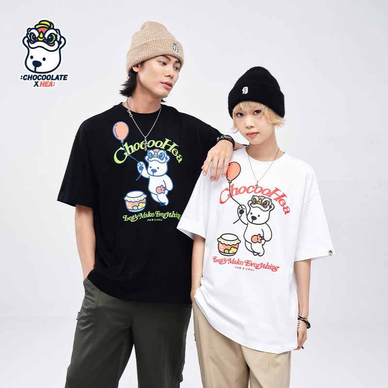 HEA x i.t:CHOCOOLATE联名国潮小熊棉感休闲圆领