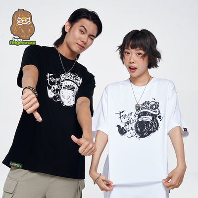 HEA x i.t fingercroxx联名款休闲短袖T恤简约百搭夏天重磅短袖男