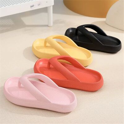 Soft Sole Platform Flip Flops Women 2023 Summer Beach Non Sl