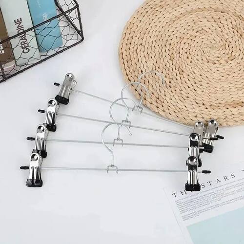 5pcs Metal Windproof Hanger for Clothes Home Pants Coat Non-