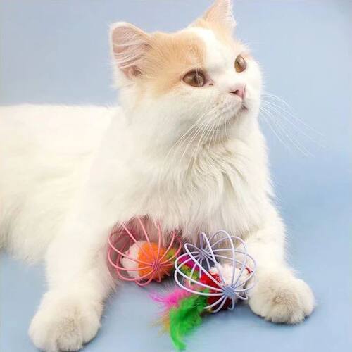 Cage rat happy cat toy plush simulation color mouse fun cat