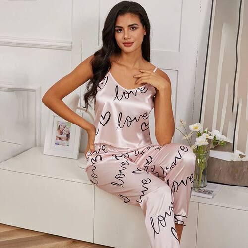 Women's Pijamas Sexy Lingerie Silk Pajamas Set Sleepwear Sat