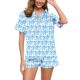 Rabbit Monkey Cute For Pajamas Prep Women Piece Roller Set